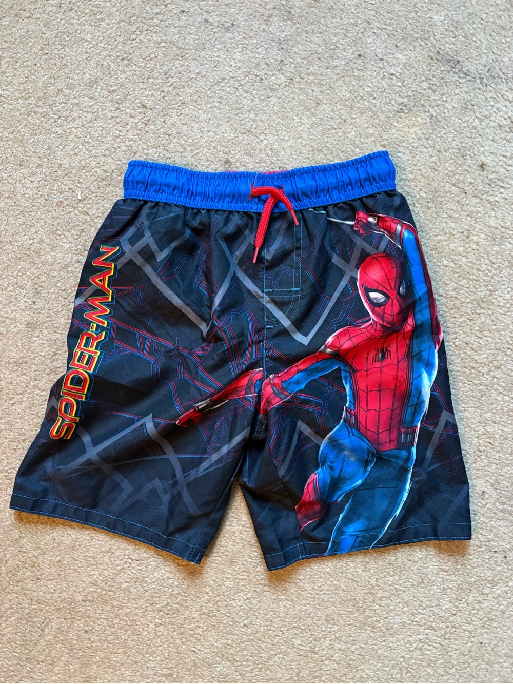 Marvel Spider-Man Black, Blue & Red Swim Shorts